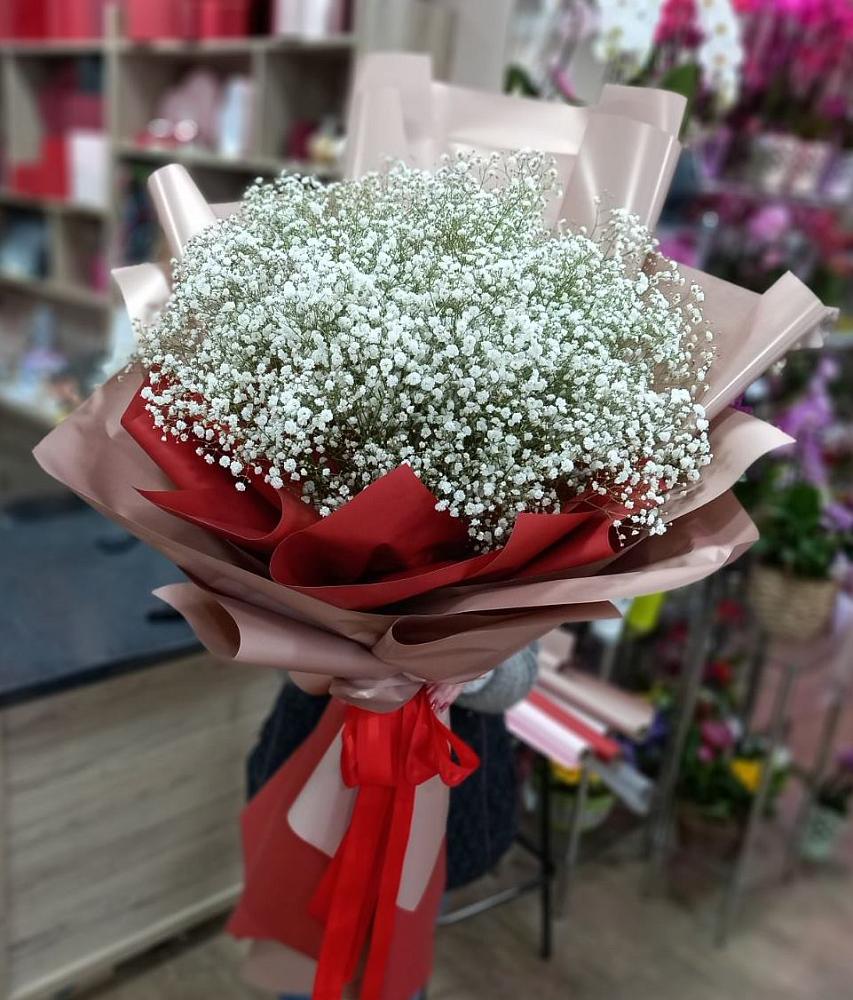 Букет Белые хлопья в Мамайка Букет цветов из: Гипсофила в Мамайка